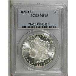 1885-CC S$1 MS65 PCGS. This is a wonderful Gem with br 