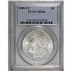Image 1 : 1885-CC S$1 MS66 PCGS. Exceedingly lustrous with light 