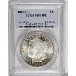 1885-CC S$1 MS65 Prooflike PCGS. This example offers l 