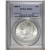 Image 1 : 1885-S S$1 MS64 PCGS. A nicely struck and virtually un 
