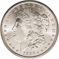 1886-O S$1 MS63 PCGS. A truly rare coin in the higher 