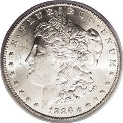 1886-O S$1 MS64 ICG. The relatively unheralded 1886-O 