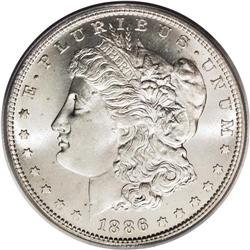 1886-S S$1 MS65 PCGS. VAM-2. A Top 100 Variety. The mi 