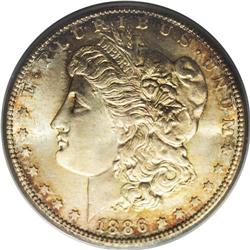 1886-S S$1 MS65 PCGS. VAM-2. A Top 100 Variety. The mi 