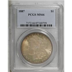 1887 S$1 MS66 PCGS. Both sides of this Premium Gem hav 