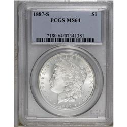 1887-S S$1 MS64 PCGS. Excellent luster defines the eye 