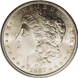 1887-S S$1 MS65 PCGS. VAM-2. A Top 100 Variety. The mi 