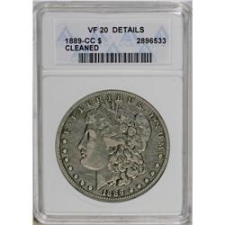 1889-CC S$1 --Cleaned--ANACS. VF20 Details. A circulate 