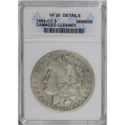1889-CC S$1 --Damaged, Cleaned--ANACS. VF20 Details. Th 