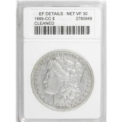 1889-CC S$1 --Cleaned--ANACS. XF Details, Net VF30. Gli 