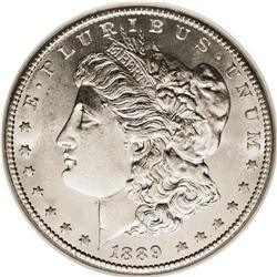 1889-CC S$1 MS64 NGC. One of the Great Triumvirate of 