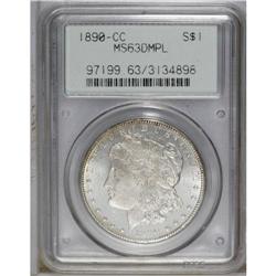 1890-CC S$1 MS63 Deep Mirror Prooflike PCGS. An except 