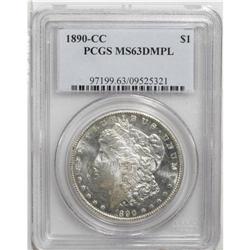 1890-CC S$1 MS63 Deep Mirror Prooflike PCGS. Brightly 