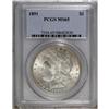 Image 3 : 1891 S$1 MS65 PCGS. The 1891 is a surprising condition 