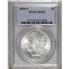 Image 1 : 1891-S S$1 MS65 PCGS. A frosty example, essentially un 