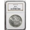 Image 1 : 1892-CC S$1 MS61 NGC. The moderately abraded obverse h 