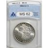 Image 1 : 1892-CC S$1 MS62 ANACS. A nicely struck piece that has 