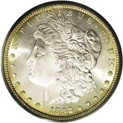 1892-CC S$1 MS65 PCGS. The 2 in the date has a die chi 