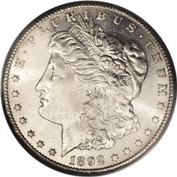 1892-CC S$1 MS63 Prooflike PCGS. Sharply struck and fu 