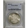Image 3 : 1893-CC S$1 MS63 PCGS. A light peripheral tinge of gol 
