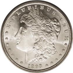 1893-O S$1 MS64 PCGS. Dazzling luster and a trace of g 