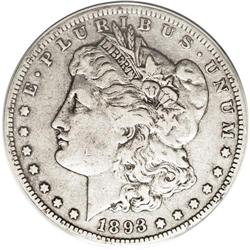 1893-S S$1 VF20 ANACS. Countless Morgan dollar collect 