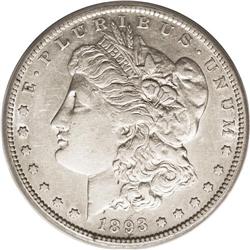 1893-S S$1 XF45 PCGS. Both sides of this rare date Mor 