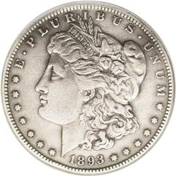 1893-S S$1 --Improperly Cleaned--NCS. XF Details. The s 