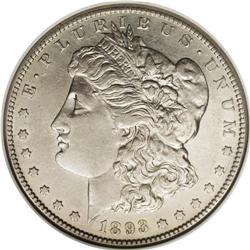 1893-S S$1 --Rims Filed, Cleaned--ANACS. AU55 Details. 