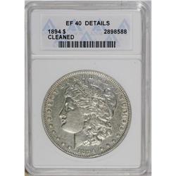 1894 S$1 --Cleaned--ANACS. XF40 Details. A lightly worn 