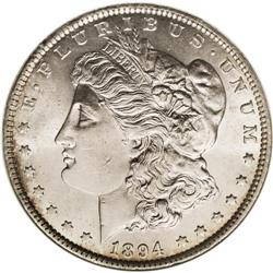 1894 S$1 MS62 ANACS. Finding a quality Mint State exam 