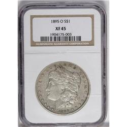 1895-O S$1 XF45 NGC. A typically struck example that h 