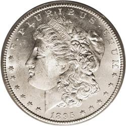 1895-S S$1 MS64 PCGS. This is a lustrous and minimally 