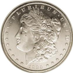 1895-S S$1 MS65 Prooflike NGC. Ex: Eliasberg. As is th 