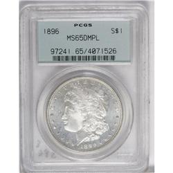 1896 S$1 MS65 Deep Mirror Prooflike PCGS. Deeply refle 