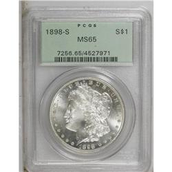 1898-S S$1 MS65 PCGS. VAM-6. The mintmark is nicely re 