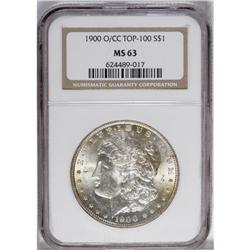 1900-O/CC S$1 MS63 NGC. VAM-11. A Top 100 Variety. The 