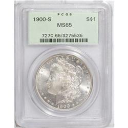 1900-S S$1 MS65 PCGS. Light gold toning visits this lu 