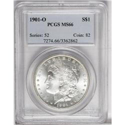 1901-O S$1 MS66 PCGS. Nicely struck with slight patche 