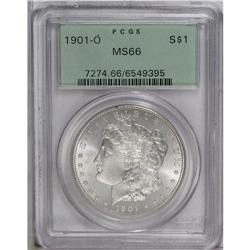 1901-O S$1 MS66 PCGS. An essentially untoned piece wit 