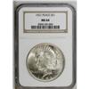 Image 1 : 1921 S$1 MS64 NGC. Silver-gray patina, tinged with oli 