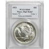 Image 1 : 1921 S$1 MS64 PCGS. A near-Gem survivor of the one-yea 