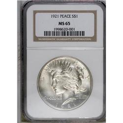 1921 S$1 MS65 NGC. A Gem example of the High Relief ty 