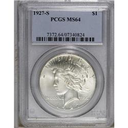 1927-S S$1 MS64 PCGS. VAM-3. A Hot 50 Variety. Well st 