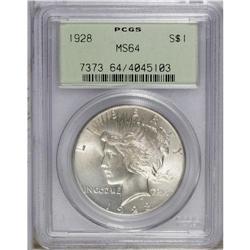 1928 S$1 MS64 PCGS. Choice and nicely struck, this hig 