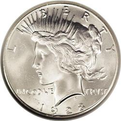 1928 S$1 MS65 NGC. The 1928 is a popular coin with col 