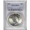 Image 1 : 1934 S$1 MS65 PCGS. This highly lustrous Gem has an ab 