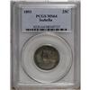 Image 1 : 1893 25C Isabella Quarter MS64 PCGS. Lush rose and plu 