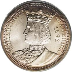 1893 25C Isabella Quarter MS66 PCGS. The quarter dolla 
