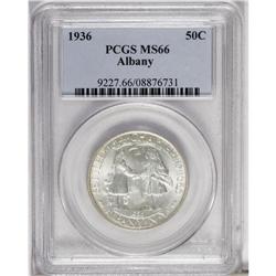 1936 50C Albany MS66 PCGS, subtly lustrous with delica 